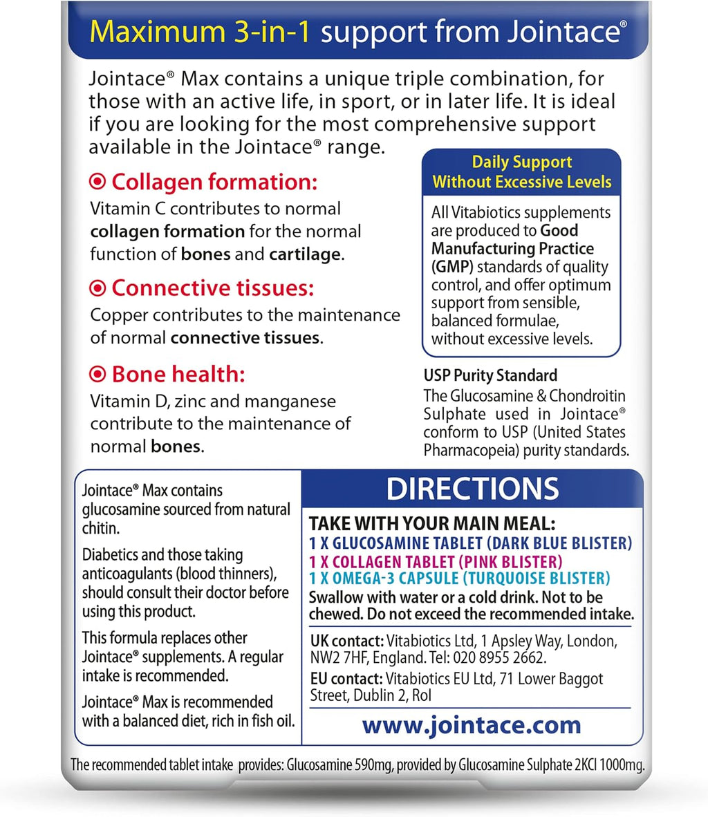 Vitabiotics Jointace Max Tablets - 84 Comprimidos