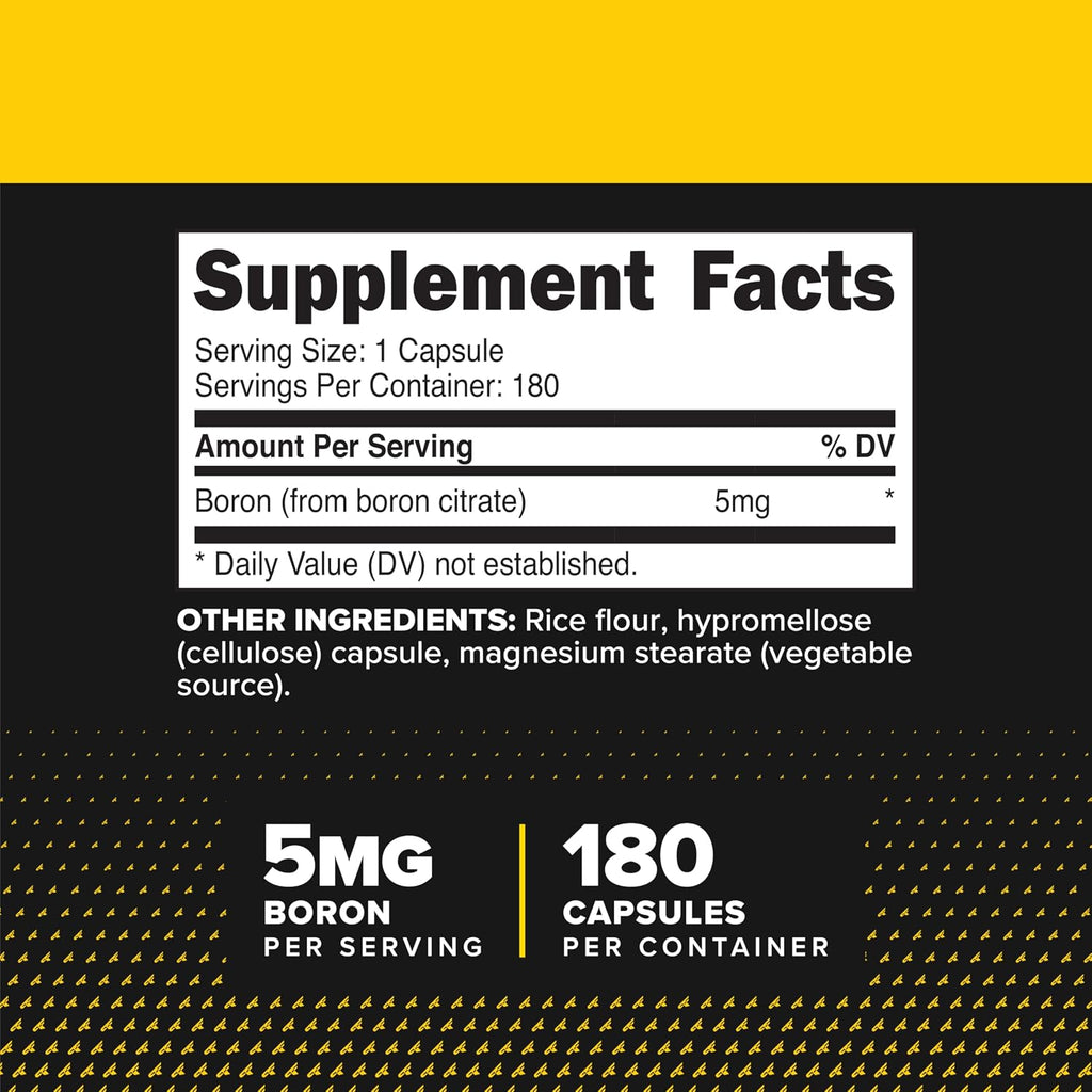 PrimaForce Boron Cápsulas 5mg, 180 Cápsulas Vegetarianas