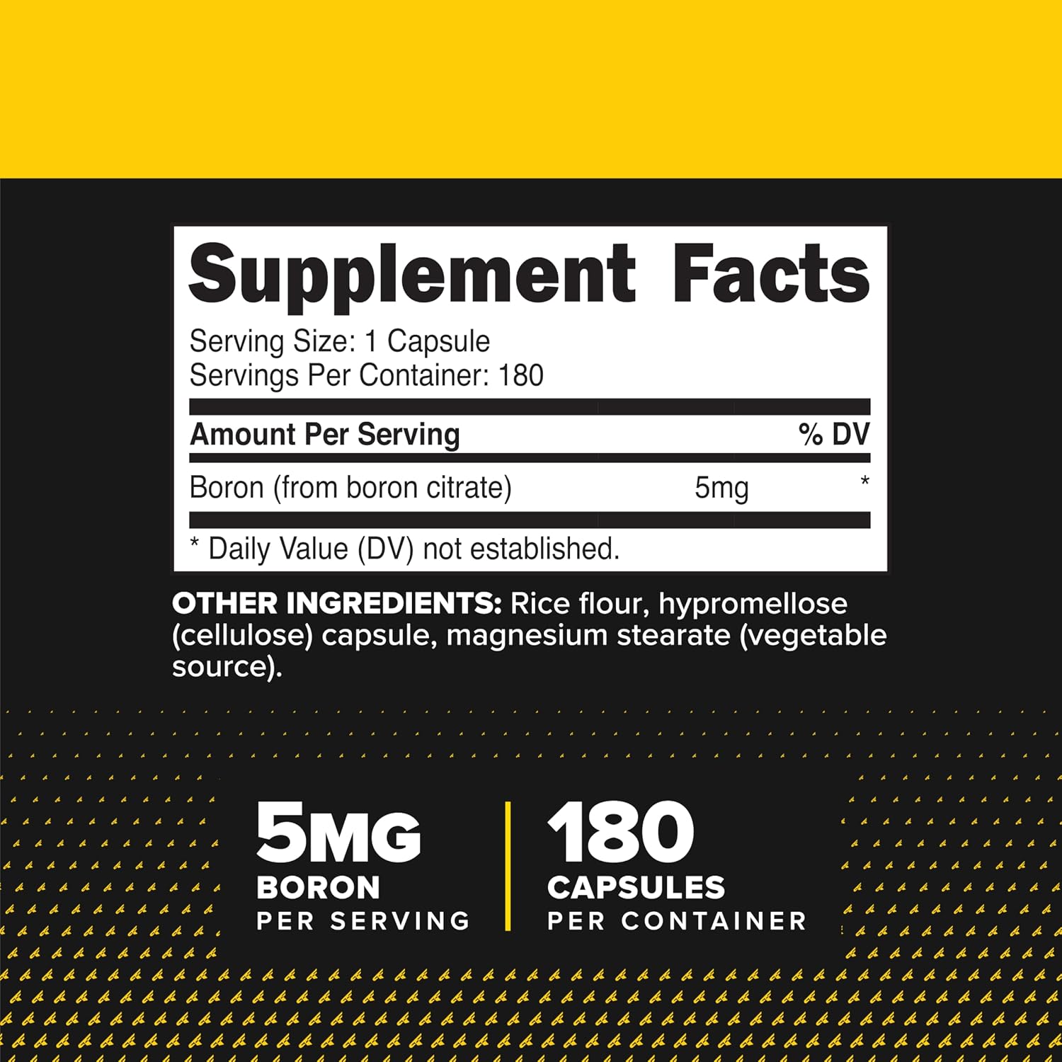 PrimaForce Boron Cápsulas 5mg, 180 Cápsulas Vegetarianas