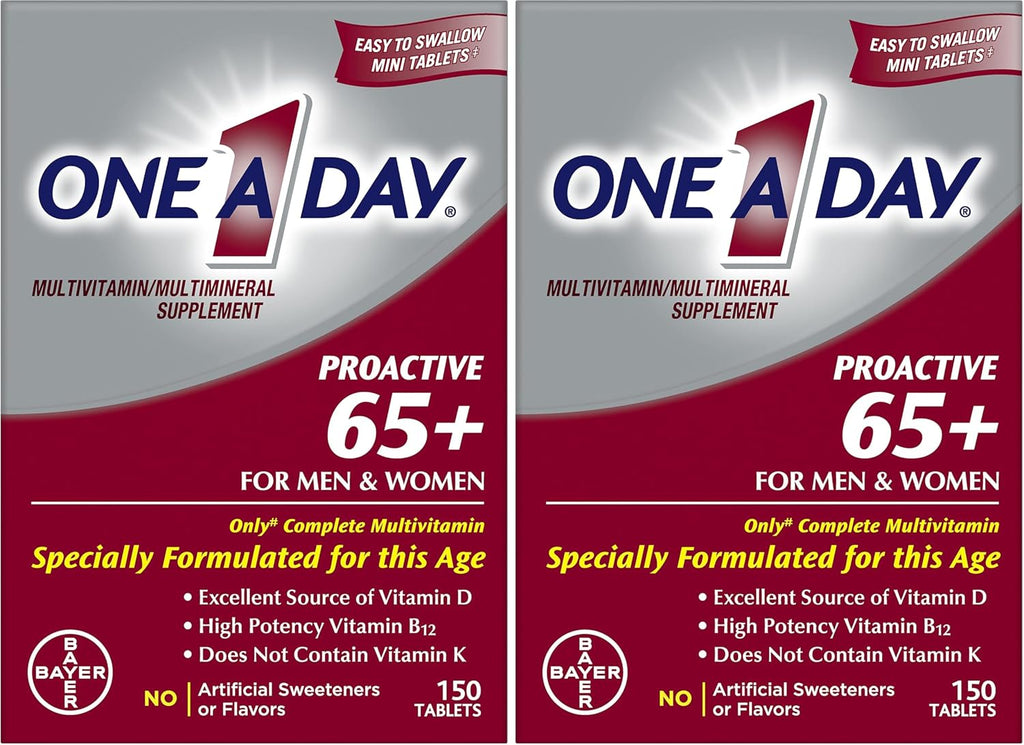 One A Day Proactive 65+ Multivitamínico para Hombres y Mujeres, 150 Comprimidos