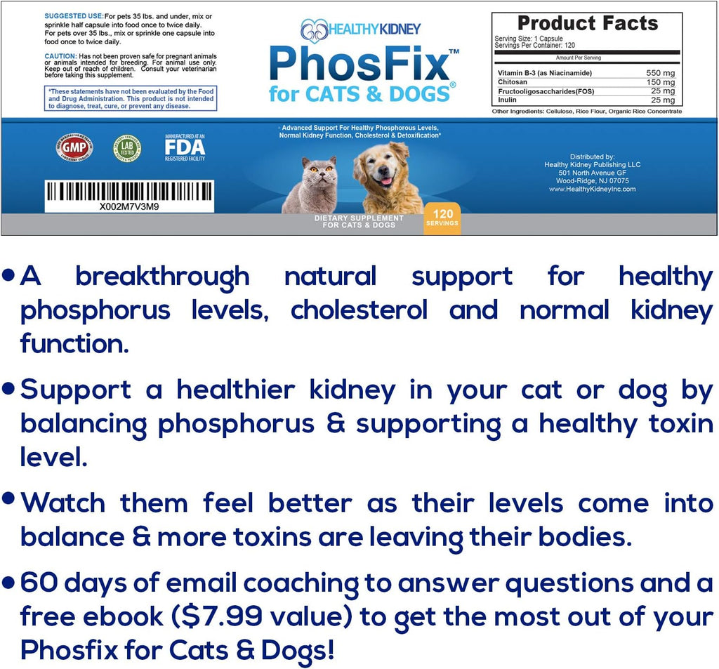 PhosFix para Gatos y Perros – Captador de Fósforo con Quitosano