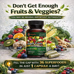 Super Fruits and Veggies - Suplemento de Frutas y Verduras Naturales (60 Días)