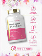 Carlyle Myo-Inositol & D-Chiro Inositol 2060mg | 150 Cápsulas | No-GMO, Sin Gluten