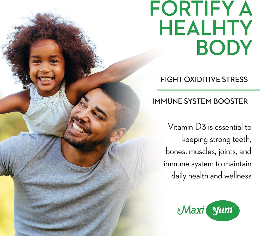 Maxi Health Vitamina D3 Gomitas 1000 UI - 60 Unidades