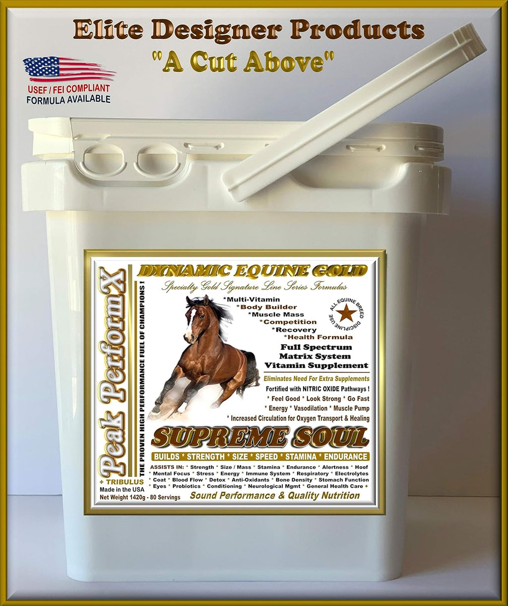 Peak PerformX Supreme Soul Multi Vitamin para Caballos - 1420g con Tribulus