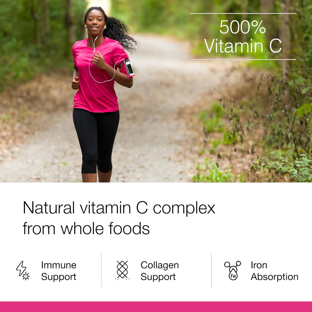 Dr. Schulze's Super-C Plus - Complejo de Vitamina C Natural - 60 Comprimidos Masticables