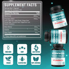 Cápsulas de Extracto de Artemisa - 120 Cápsulas - Suministro para 4 Meses con Hojas de Nogal Negro, Quasia