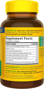 Nature Made Super B Complex – Complejo B Completo, 160 Cápsulas Blandas