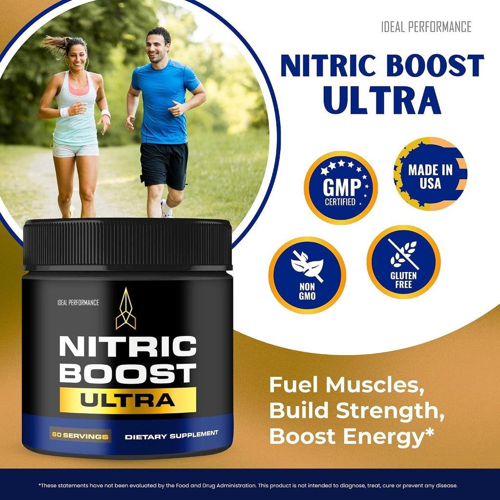Nitric Boost Ultra Purple Powder - Suplemento para Hombres con BCAA (2 Envases)