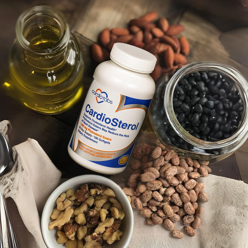 CardioTabs CardioSterol - 1.5 g de Esteroles Vegetales y Aceite de Pescado - 180 Cápsulas