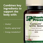 Standard Process Catalyn con Hierro - Apoyo al Metabolismo Energético - 150 Cápsulas