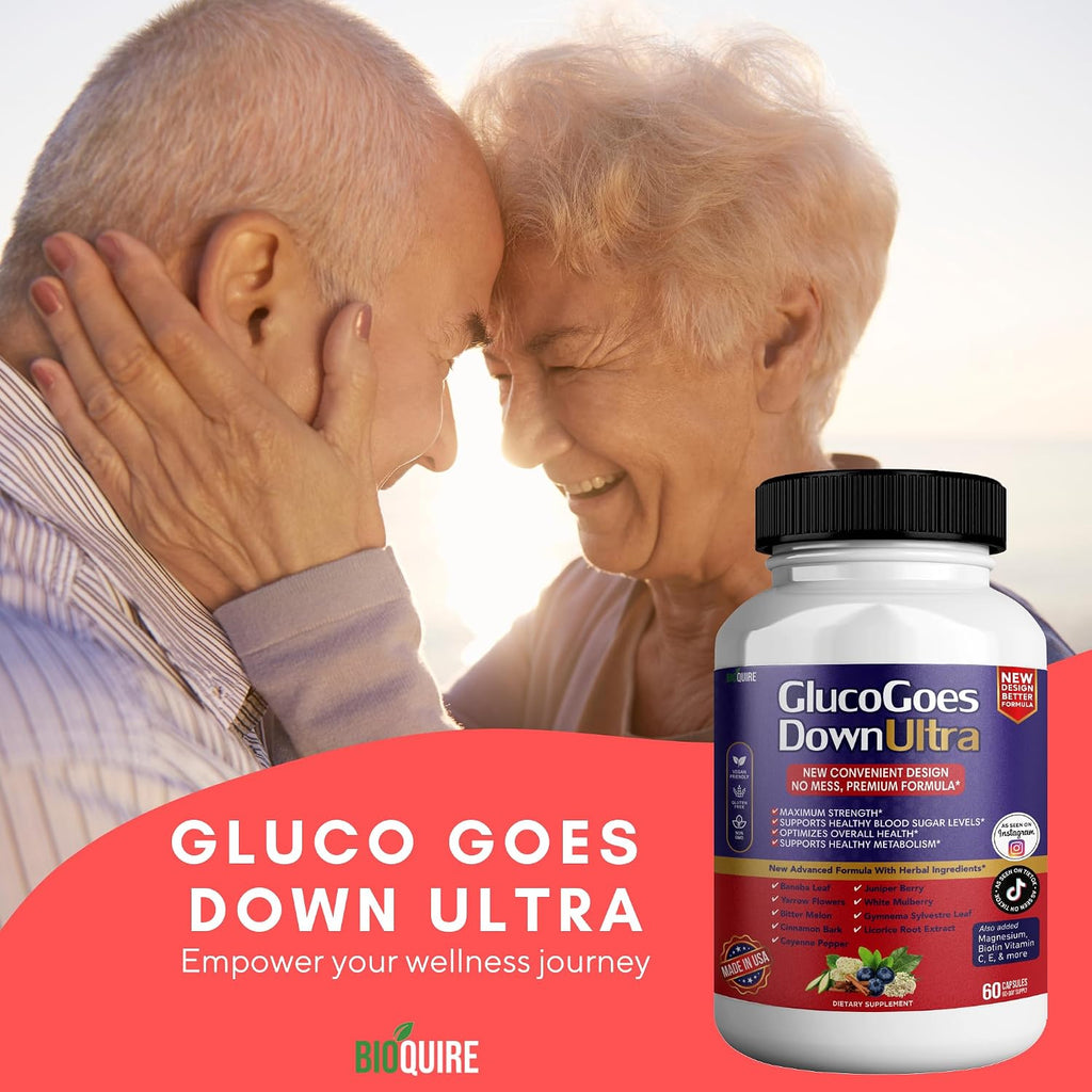 Gluco Goes Down Ultra Suplemento Alimenticio, 60 Cápsulas