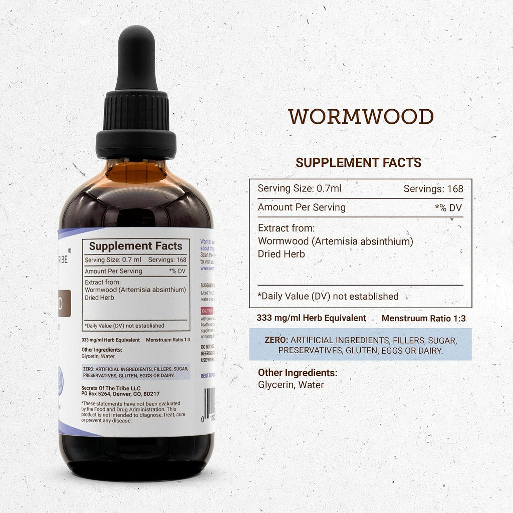 Extracto Líquido de Ajenjo sin Alcohol - Secrets of the Tribe (118 ml)