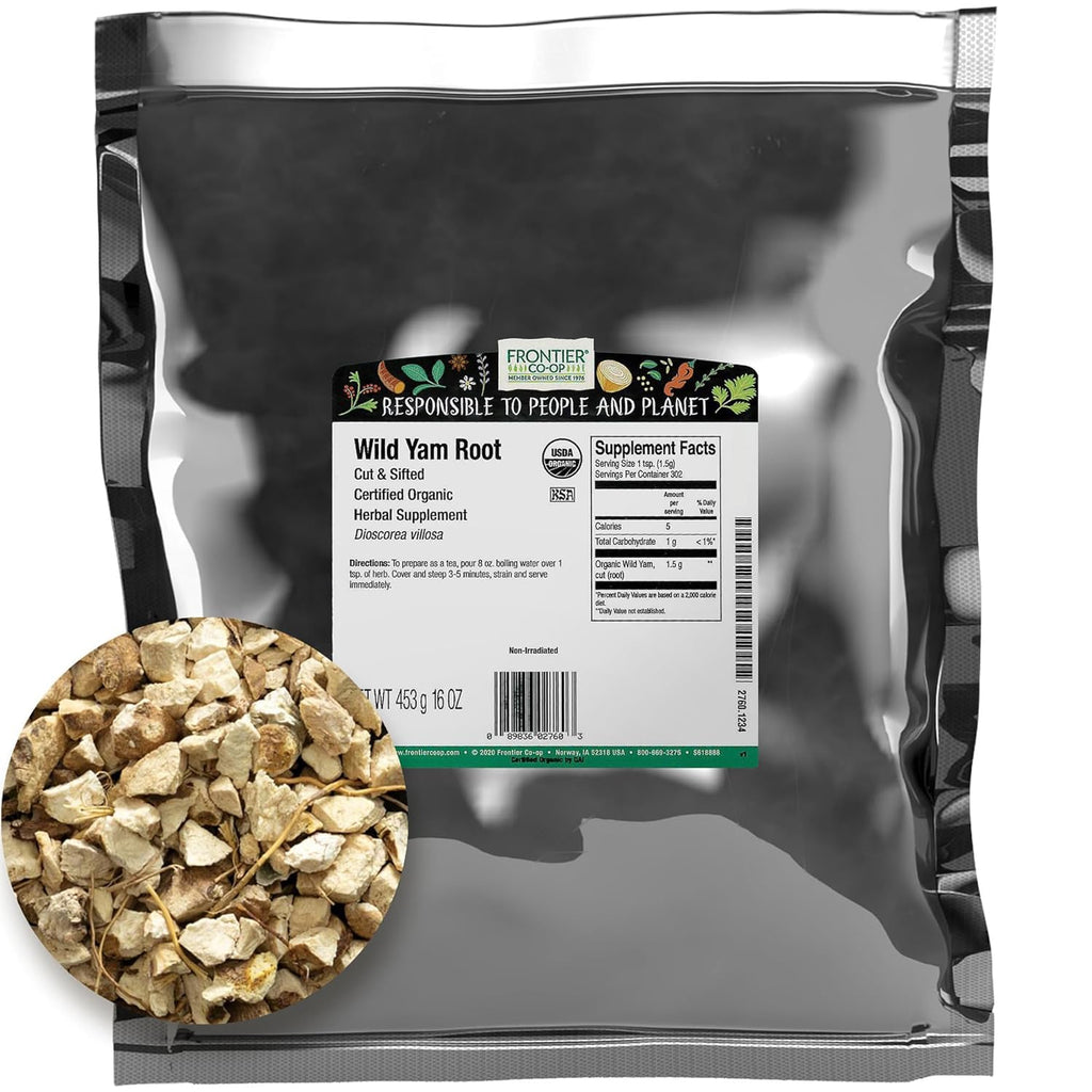 Frontier Co-op Raíz de Ñame Silvestre, Cortada y Tamizada, Ecológica y Kosher | 1 Libra