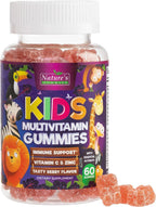 Multivitamínico para niños - Gomitas multivitamínicas diarias con vitamina D, vitaminas B, zinc y más - Apoyo a la energía, memoria y sistema inmunitario - Sabor bayas natural - 120 gomitas