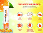 VitaHunt Vitamina C 1000 mg con Zinc - 20 Comprimidos Efervescentes Sabor Naranja