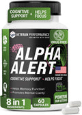 Alpha Alert – Suplemento Nootrópico para Memoria y Enfoque – 60 Cápsulas