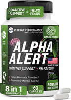 Alpha Alert – Suplemento Nootrópico para Memoria y Enfoque – 60 Cápsulas