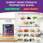 NuBest Tall Kids - Multivitamínico y Minerales para Niños de 2 a 9 Años - 180 Comprimidos Masticables Sabor Bayas