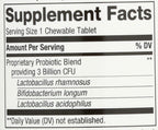 Nature's Way Primadophilus Probiótico Masticable para Niños, 60 Comprimidos Sabor Cereza