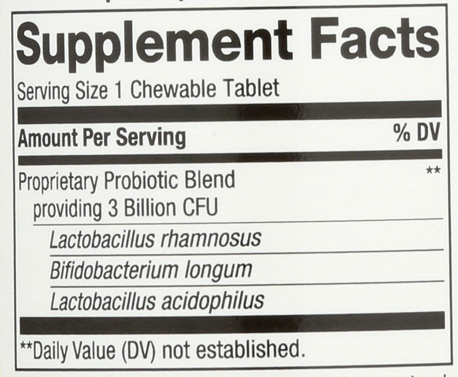 Nature's Way Primadophilus Probiótico Masticable para Niños, 60 Comprimidos Sabor Cereza