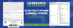 LifeSource Vitamins Ultra Multivitamínico y Mineral en Polvo con Fitoalimentos