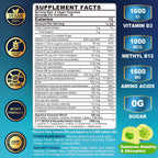 Nextdia Multivitamínico Metilado para Hombres Gummies (2 Paquetes) - Sin Azúcar, Vegano - Completo con BCAA, Vitaminas y Minerales