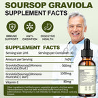 Menkru Soursop Bitters Gotas Líquidas Multivitamínicas - Extracto Orgánico de Hojas de Guanábana con Vitamina C, 60 ml (2 Fl Oz)