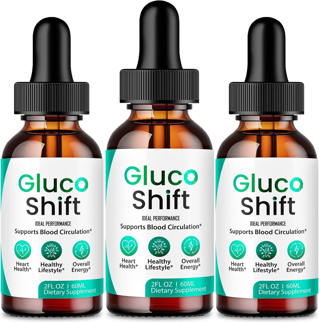 Gluco Shift Drops – Complemento Líquido de Bienestar, Fórmula Natural, Pack de 3