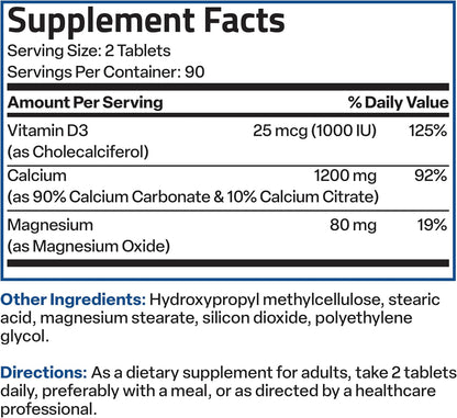 Bronson Calcio 1200 mg con Vitamina D3 1000 – Estabilidad de niveles: Se evitan picos y caídas bruscas de calcio – Image 7