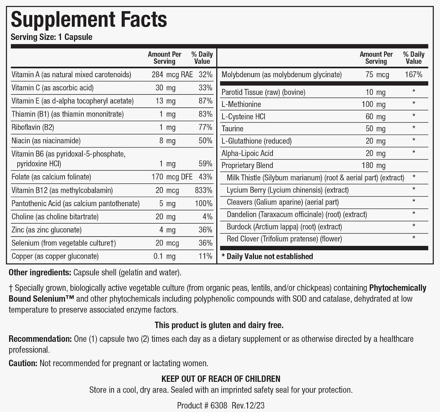 BIOTICS RESEARCH MCS-2 Metabolic Clearing Support – Apoyo Hepático y Antioxidante (90 Cápsulas)