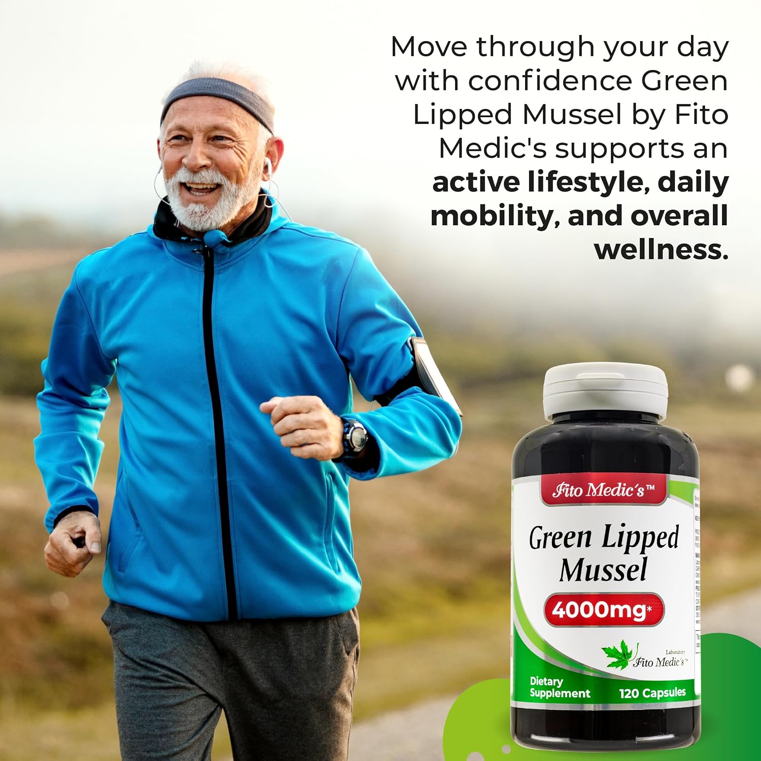 FITO MEDIC'S Green Lipped Mussel | Mejillón de Labios Verdes | 120 Cápsulas | 400 mg