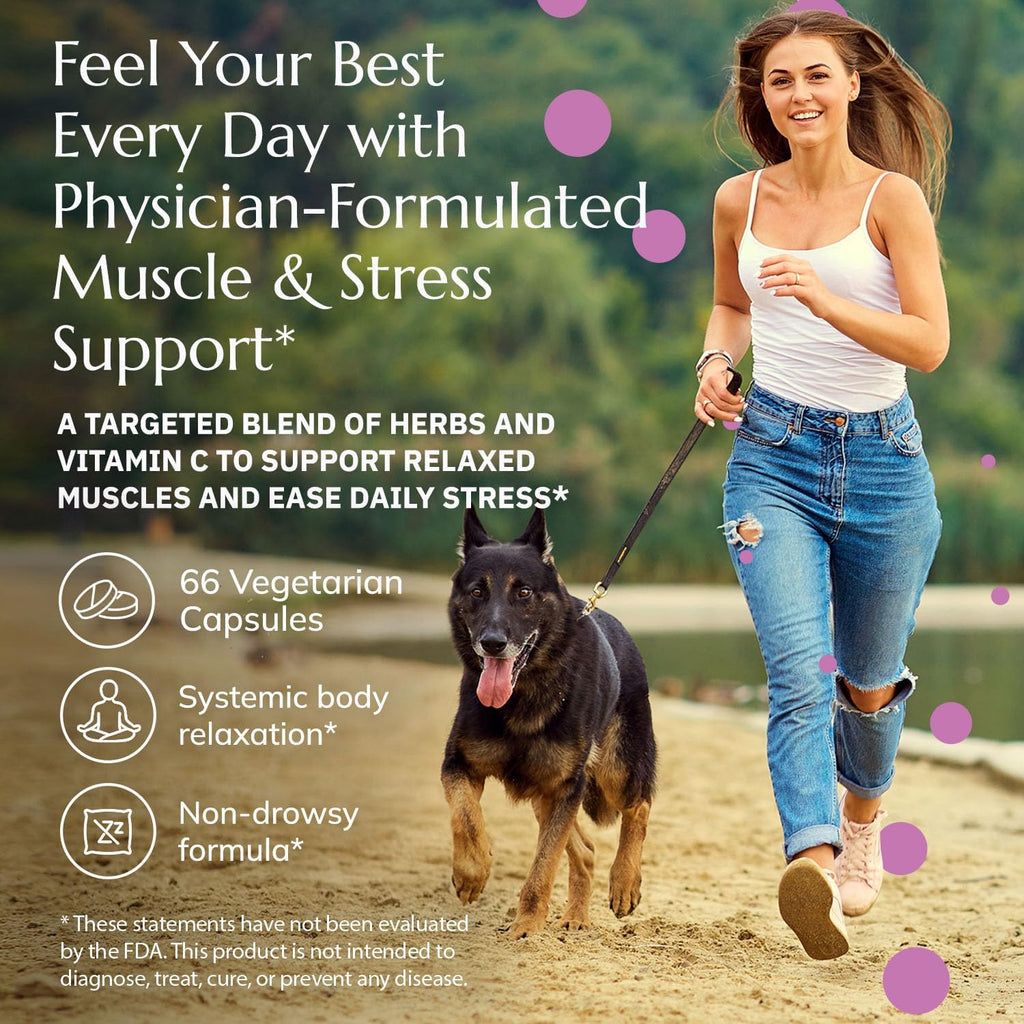 Neurobiologix Daily Tension Release - Suplemento Herbal con Valeriana y Vitamina C, 120 Cápsulas