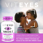 Viteyes AREDS 2 + Omega-3 Fórmula para la Salud Macular, Cápsulas Blandas, Omega-3 Triple Fuerza (650 mg EPA, 350 mg DHA), 90 Cápsulas