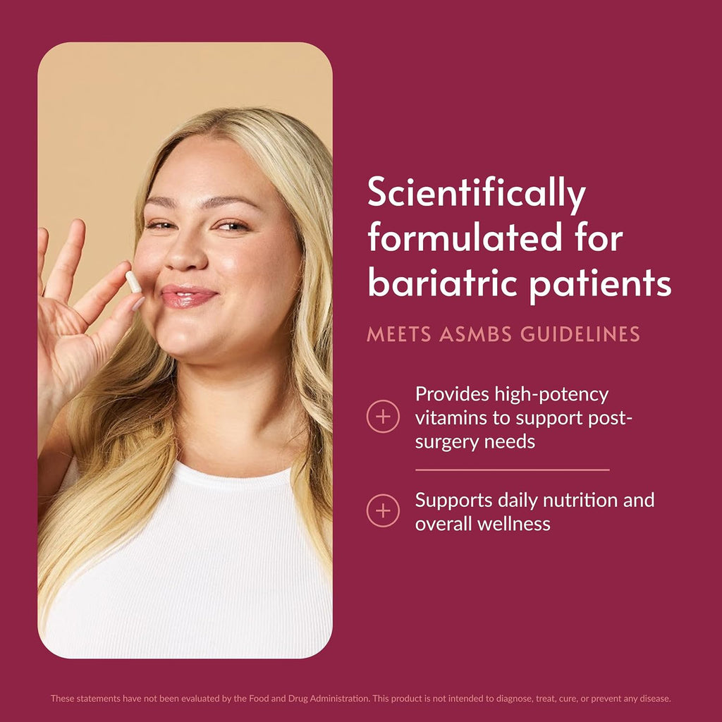 Bariatric Advantage Ultra Multi Sin Hierro - Multivitamínico de Alta Potencia, 90 Cápsulas