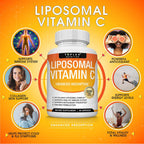 Vitamina C Liposomal 2100 mg - Alta Absorción - Fórmula Vegana - Toplux
