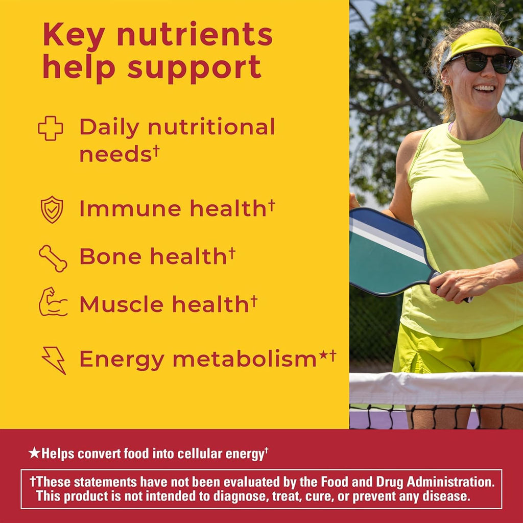 Nature Made Zero Sugar Multivitamin Gummies - Multivitamínico sin azúcar para hombres y mujeres - 90 gomitas (45 días)