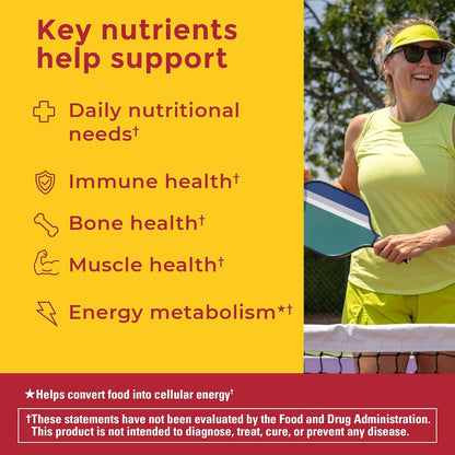 Nature Made Zero Sugar Multivitamin Gummies – Mantenimiento de huesos y músculos: Algunas vitaminas y minerales – Image 2