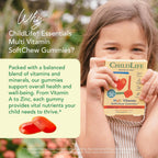 CHILDLIFE ESSENTIALS Multivitamínico Infantil Gomitas SoftChew - Sin Azúcar, Sabor Naranja Natural, 27 Gomitas