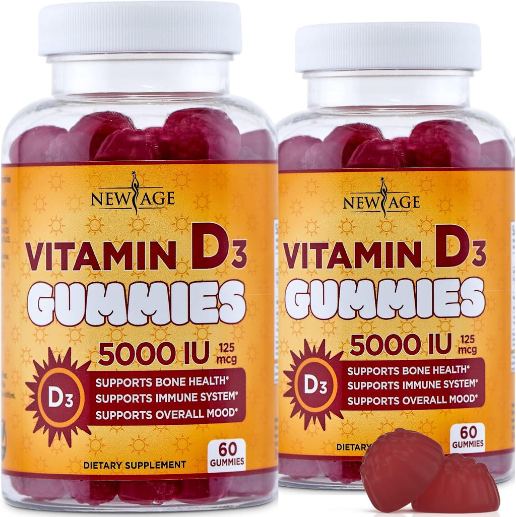 NEW AGE Vitamina D3 5000 IU Gominolas - 60 Unidades