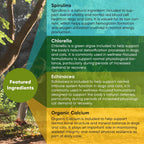 Rooted Owl® Blood Support para Perros y Gatos con Espirulina y Chlorella