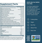 True Grace Multivitamínico Diario para Hombres 50+ – 60 Comprimidos – Apoyo Inmunológico, Energía, Longevidad y Memoria – Sin Gluten, Sin Soja, Vegano