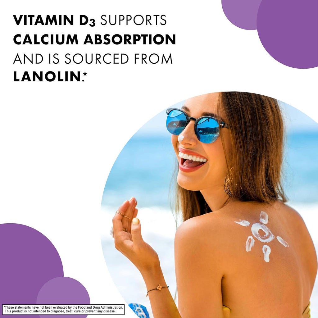 Vitamina D3 1000 UI (25 mcg) - Bluebonnet - 180 Cápsulas Vegetales
