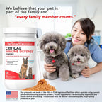 Critical Immune Defense para Perros y Gatos – Fórmula de Hongos y Cúrcuma Blanca – 30 Días