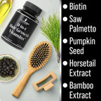 Hair Thickness Maximizer - Vitaminas Veganas 11 en 1 para Cabello, con 5000mcg de Biotina, Zinc y Semilla de Calabaza