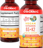MaryRuth's Spray Orgánico de Vitamina D3 + K2 (MK-7) | 30 dosis
