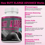 Butt X-Large Advance - Suplemento para Glúteos, 90 Comprimidos