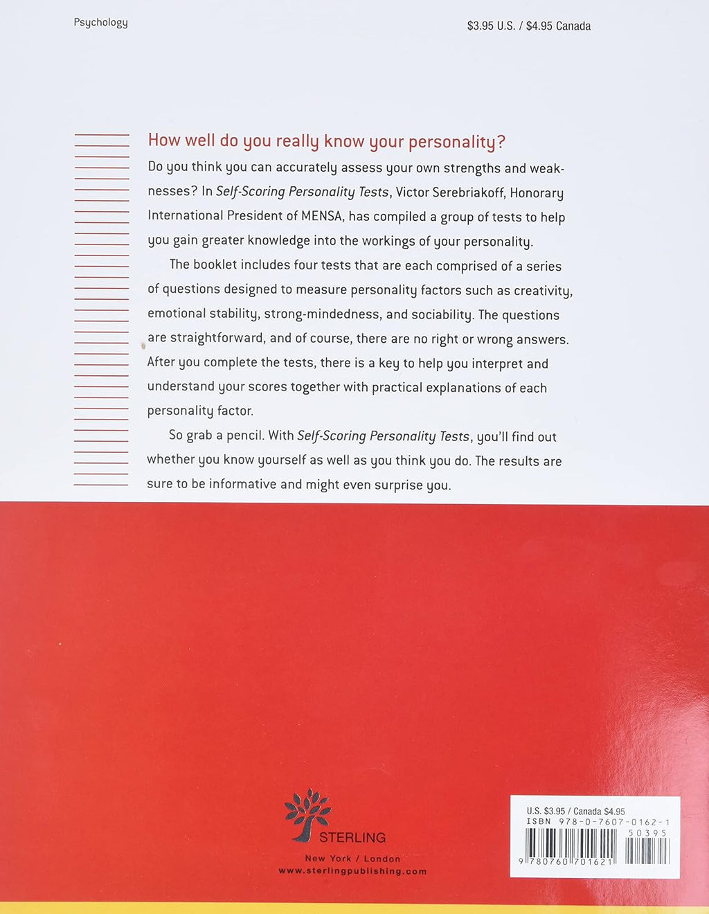 Self-Scoring Personality Tests (Self-Scoring Tests)