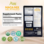 Cápsulas de Maca Negra, Roja y Amarilla Premium – 3000mg por Ración
