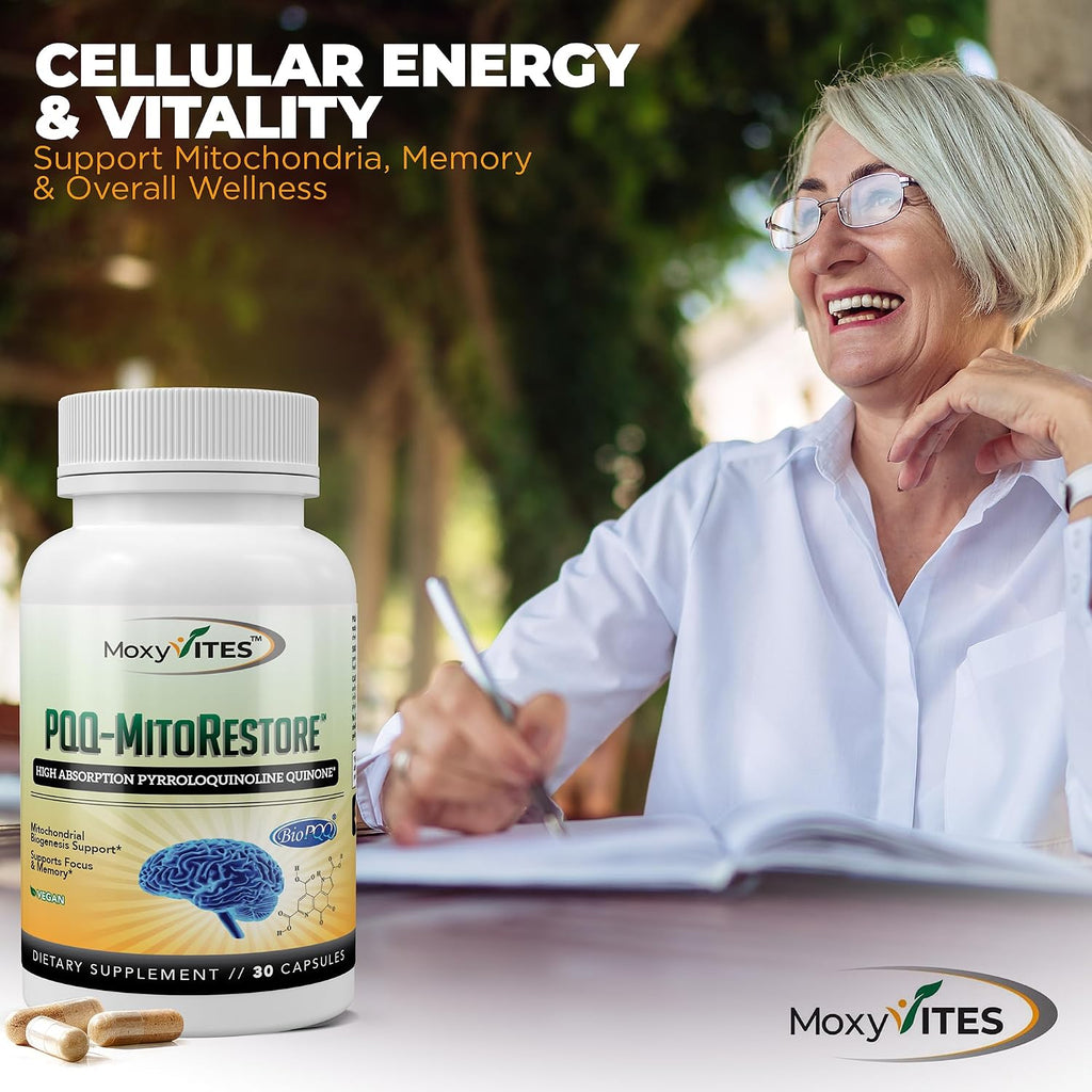 PQQ Mitorestore - Suplemento Cognitivo con BioPQQ 20mg | Memoria y Enfoque